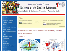 Tablet Screenshot of anglicancatholic.org.uk